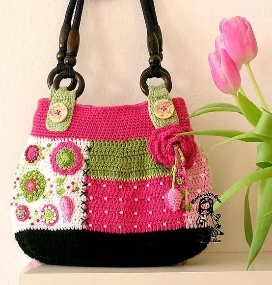 Bolsos a crochet en pinterest - Imagui