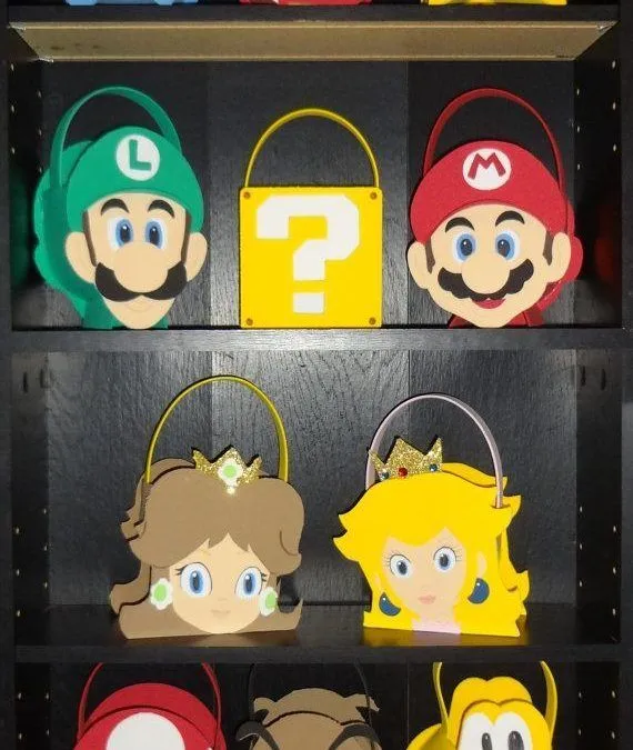 Bolsos de goma eva con la forma de los personajes de Mario Bros • Manualidades con Foamy Bolsos de goma eva con la forma de los personajes de Mario Bros • Manualidades con Foamy