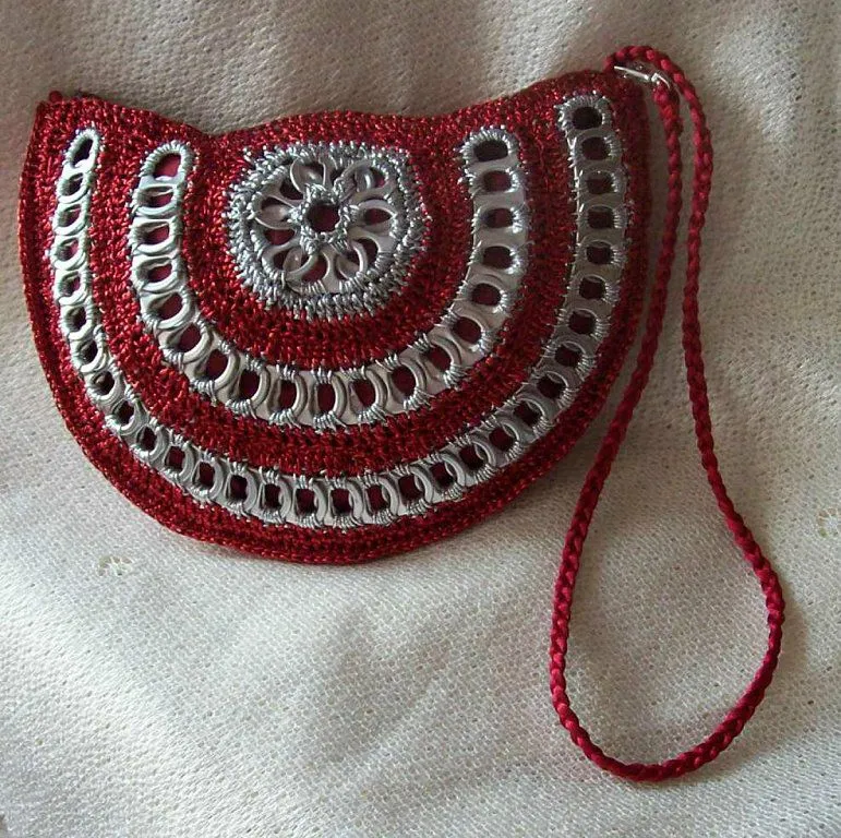 COMO HACER BOLSOS Y MONEDEROS CON ANILLAS DE LATAS | Aprender ...