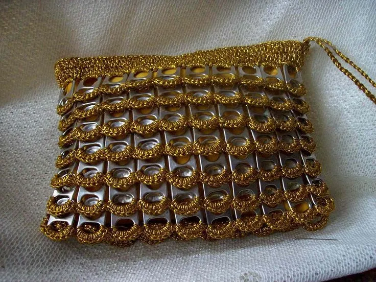 COMO HACER BOLSOS Y MONEDEROS CON ANILLAS DE LATAS | Aprender ... COMO HACER BOLSOS Y MONEDEROS CON ANILLAS DE LATAS | Aprender ...