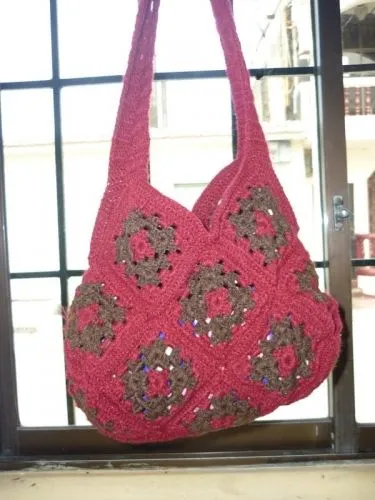 Bolsos tejidos en crochet paso a paso - Imagui
