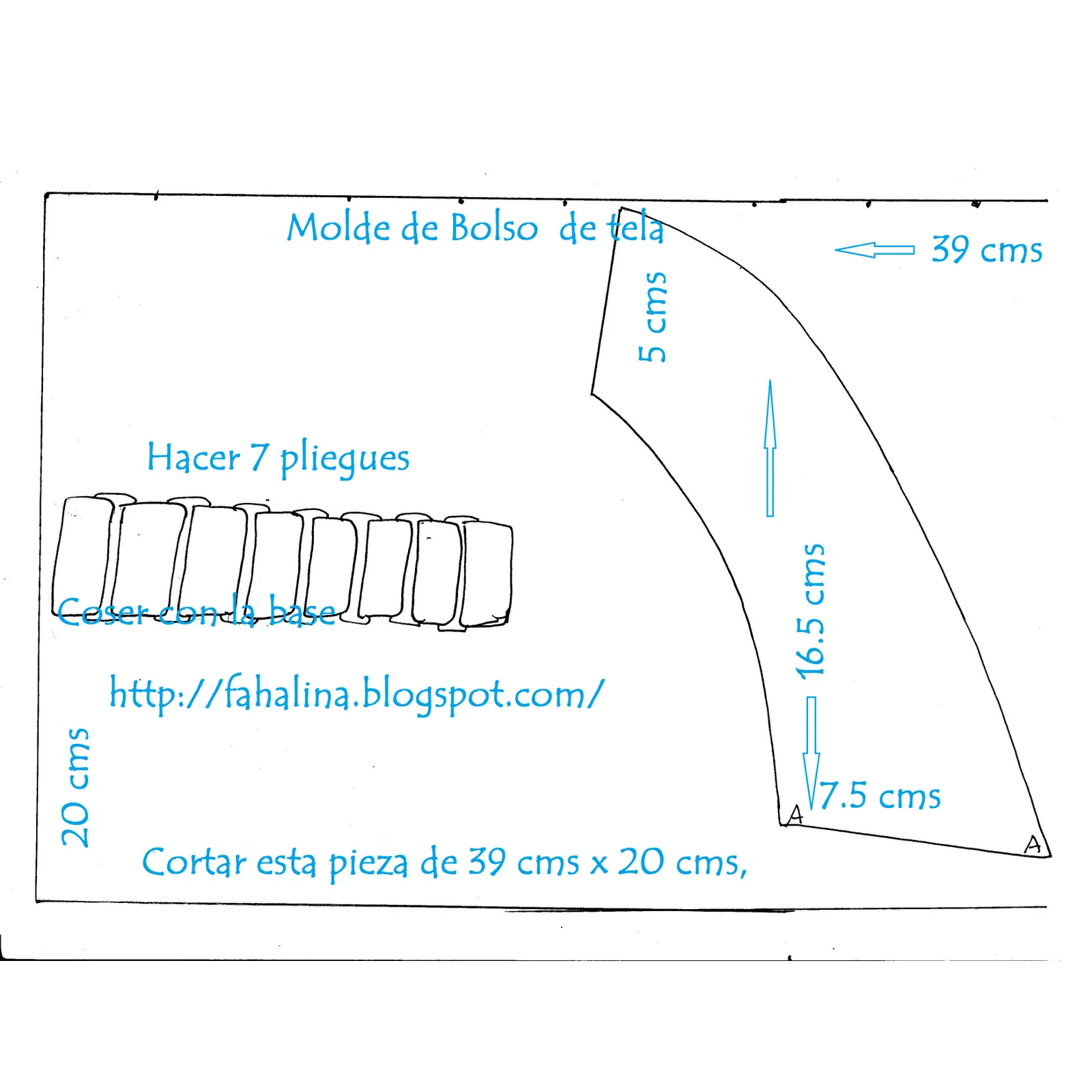 Moldes cartera de tela - Imagui