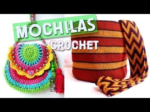 Mochilas y Bolsos Tejidos a Crochet - YouTube Mochilas y Bolsos Tejidos a Crochet - YouTube