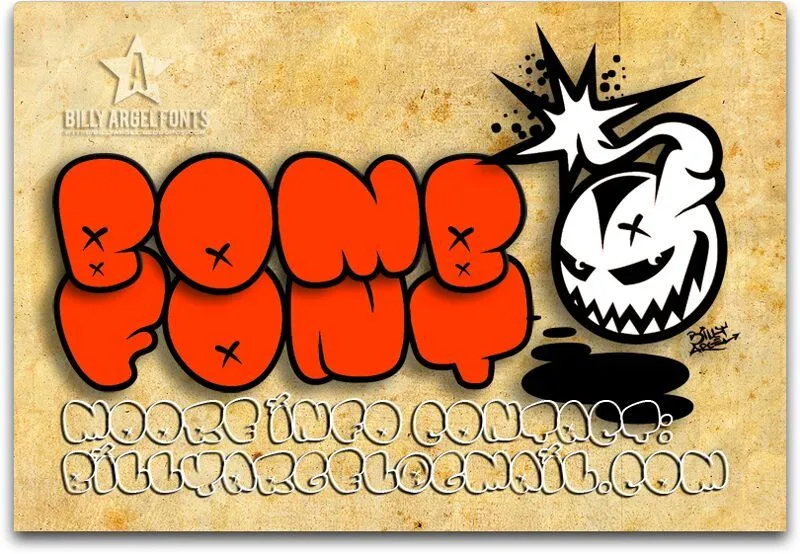 BOMB FONT fuente