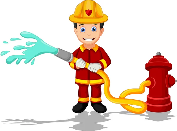 Bombero de dibujos animados — Vector stock © starlight789 #66432581 Bombero de dibujos animados — Vector stock © starlight789 #66432581