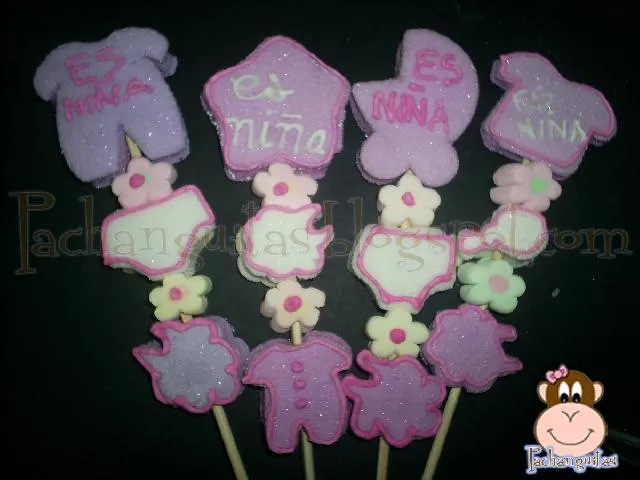 Como hacer bombones decorados para baby shower - Imagui