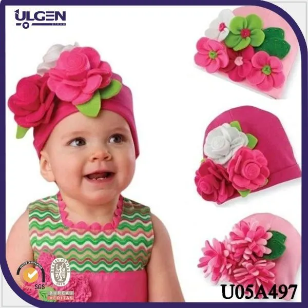 Bonias con flores de algodón bebés de nuevo modelo boinas para ... Bonias con flores de algodón bebés de nuevo modelo boinas para ...