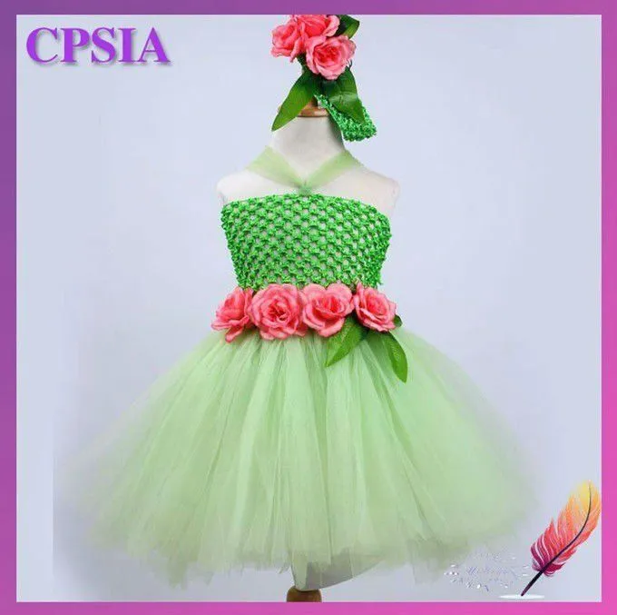 Linda flor bebé vestido de la muchacha con vendas de la flor niña ...