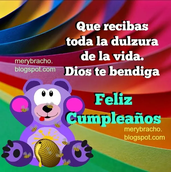 Bonita Tarjeta de Cumpleaños con Frases Lindas | Entre Poemas y ...