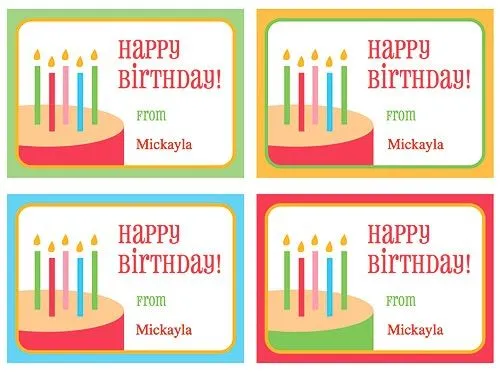 Bonitas etiquetas de cumpleaños para imprimir | Solountip. Bonitas etiquetas de cumpleaños para imprimir | Solountip.