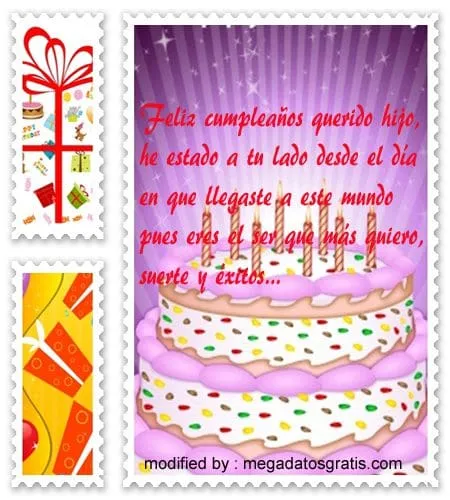 Bonitas tarjetas de feliz cumpleaños para mi hijo | Mensajes ... Bonitas tarjetas de feliz cumpleaños para mi hijo | Mensajes ...