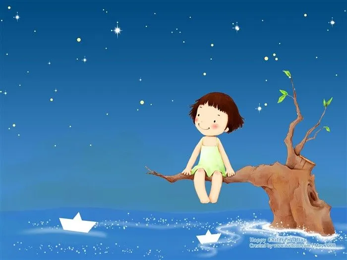 Bonito ilustrador del Día del Niño fondo de pantalla #4 - Fondo de ...