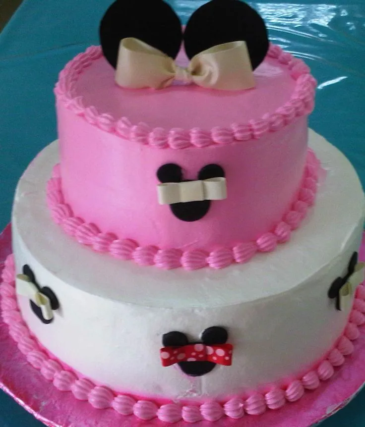 Pastel de Minnie Mouse Rosa | PASTELES INFANTILES | Pinterest