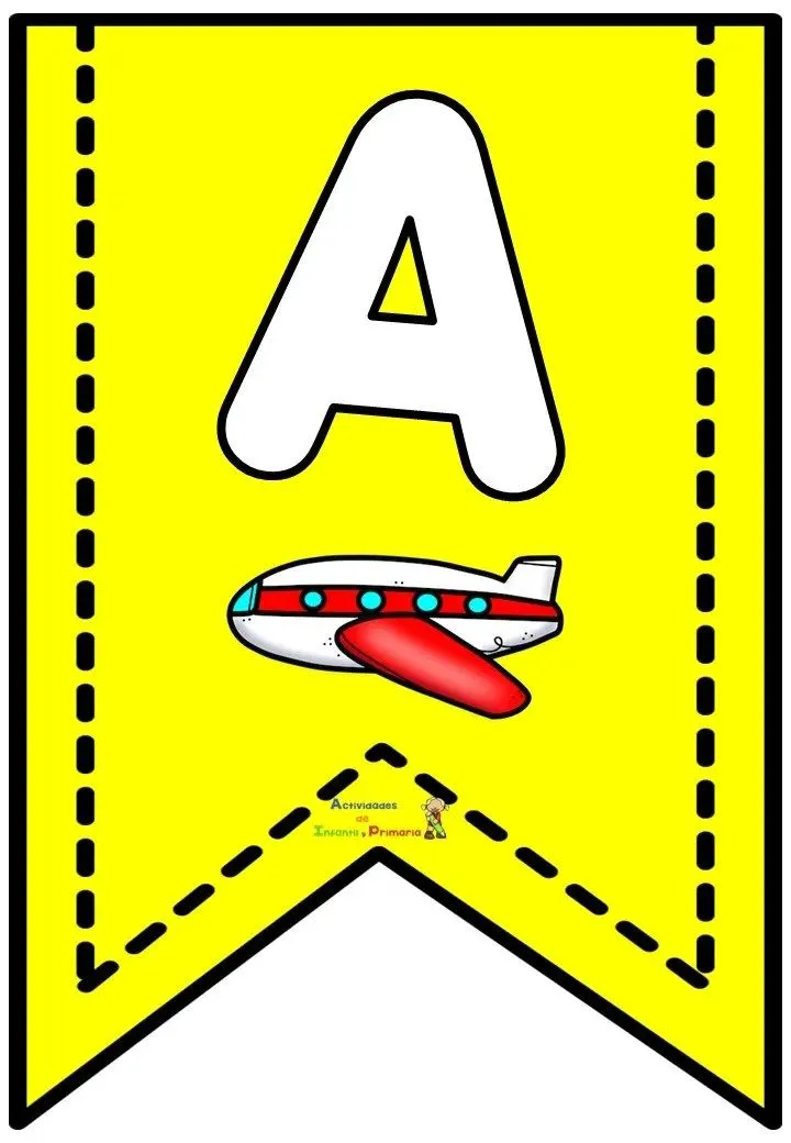 Bonitos banderines todas las letras del abecedario para decorar tu clase Bonitos banderines todas las letras del abecedario para decorar tu clase