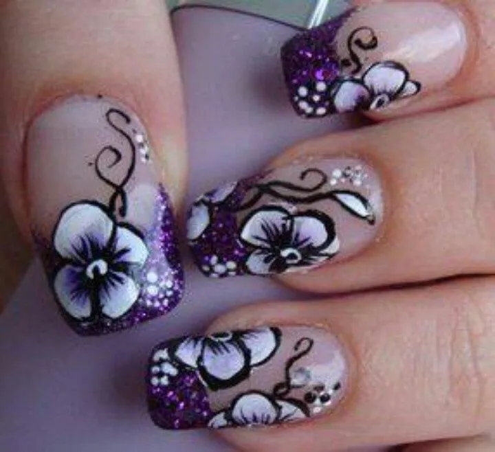 Bonitos Diseños de Uñas con Flores - ε Diseños e Ideas originales ... Bonitos Diseños de Uñas con Flores - ε Diseños e Ideas originales ...