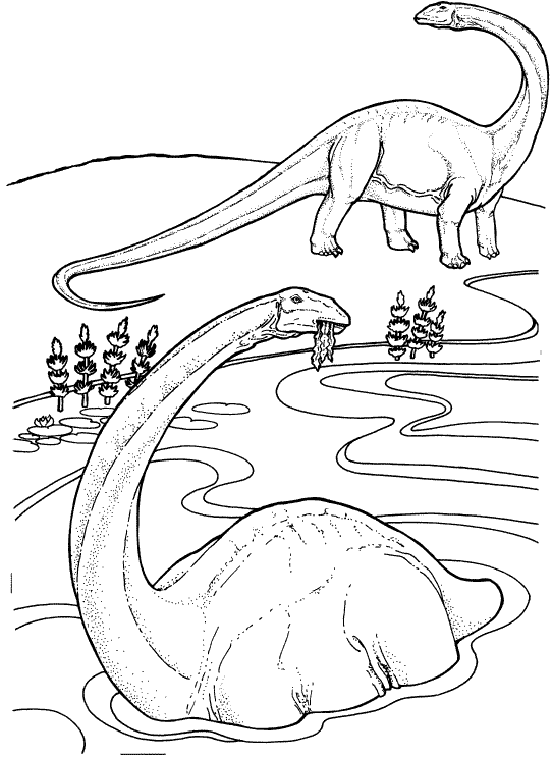 Dos-dinosaurios-para-colorear.gif