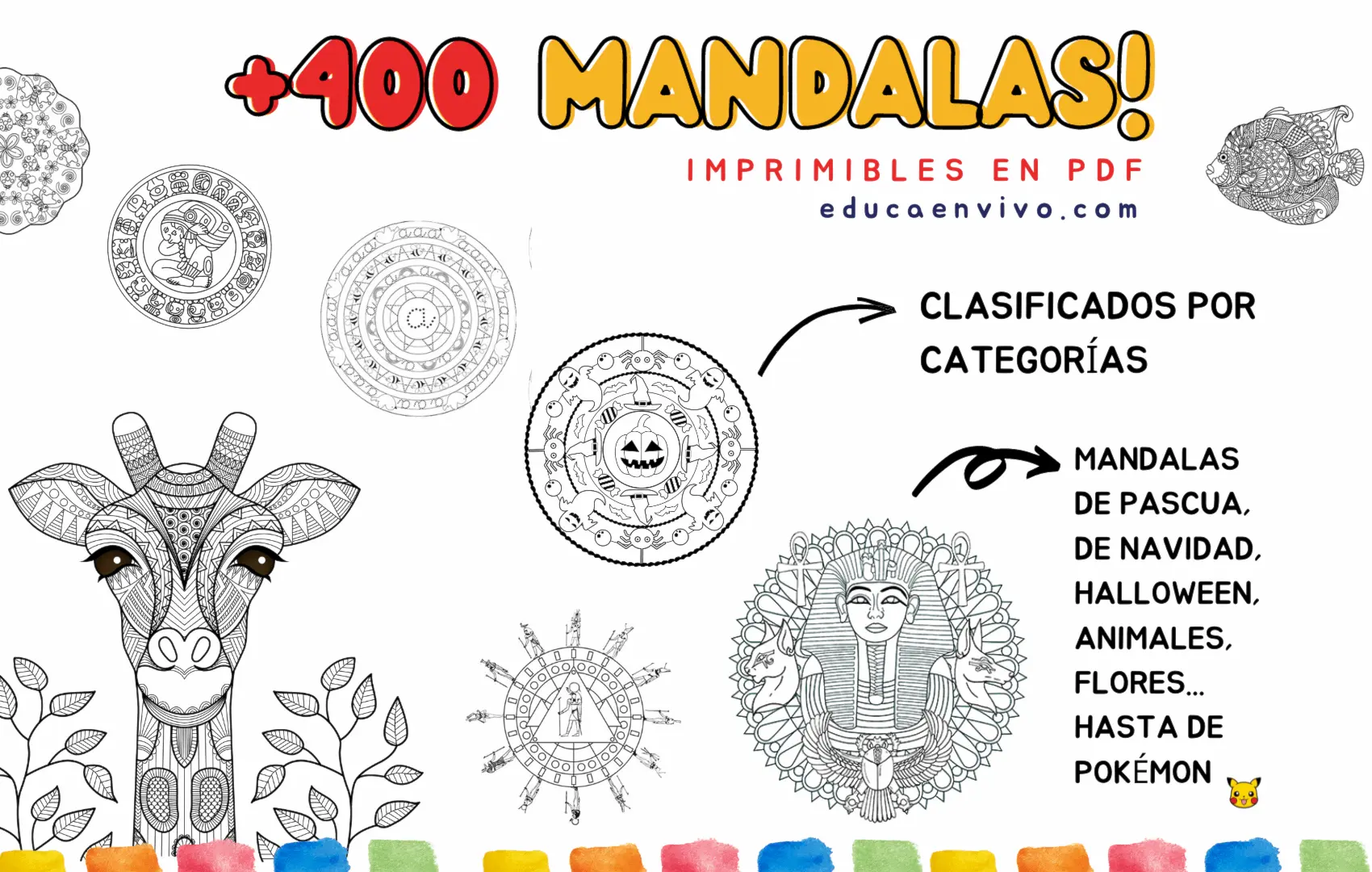 Bonitos MANDALAS para Imprimir y Colorear – Educaenvivo