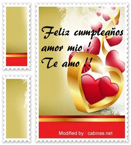 BONITOS MENSAJES DE CUMPLEAñOS A MI NOVIO|FRASES PARA EL ...