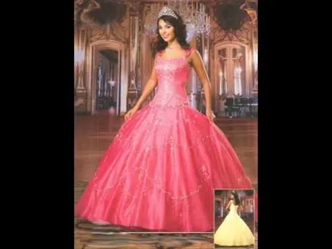 los mas bonitos vestidos para quinceanera - YouTube