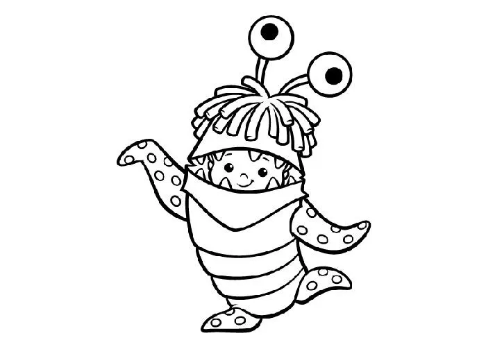 Boo de Monster Inc para colorear - Imagui