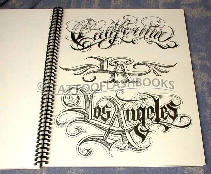 Boog Name Game Tattoo Script Lettering Gangster Book Ebay ...