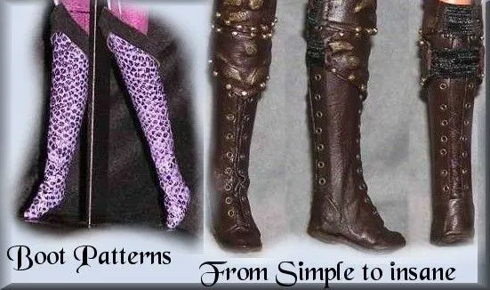 BOOTS! - Patrones e instrucciones para botas de muñeca | barbie ...
