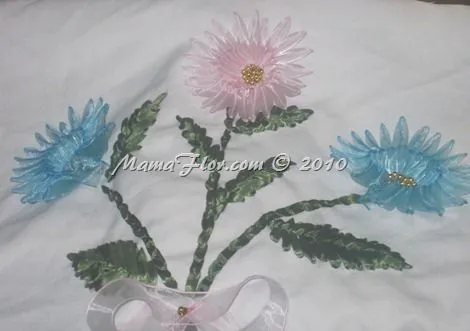 Bordado en Cintas Satinadas y Cinta Organza - Manualidades MamaFlor Bordado en Cintas Satinadas y Cinta Organza - Manualidades MamaFlor
