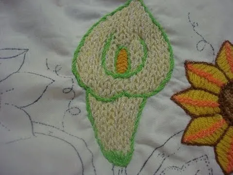 Bordado Fantasía Alcatraz. - YouTube