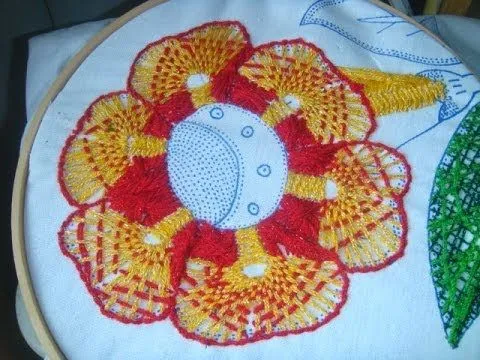 BORDADO FANTASIA FLOR DE HILO CON MARIMUR 448 - YouTube BORDADO FANTASIA FLOR DE HILO CON MARIMUR 448 - YouTube