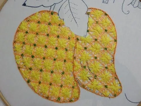 Bordado Fantasia Mango Flores - YouTube