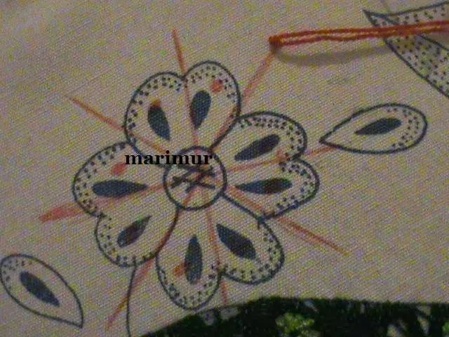 BORDADO FANTASIA MARIMUR: Como Bordar Puntada Fantasía flor gande ... BORDADO FANTASIA MARIMUR: Como Bordar Puntada Fantasía flor gande ...
