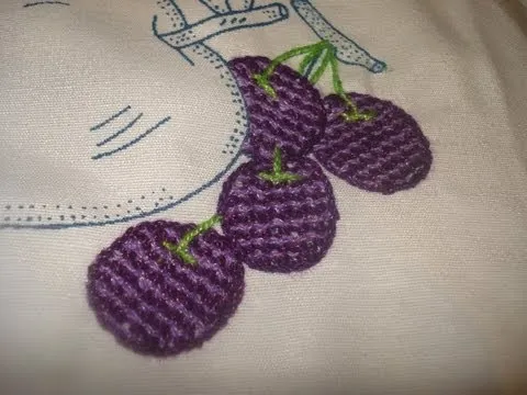 Bordado Fastasía Uvas - YouTube