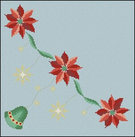 Bordado mantel Navidad - elhilomagico.com