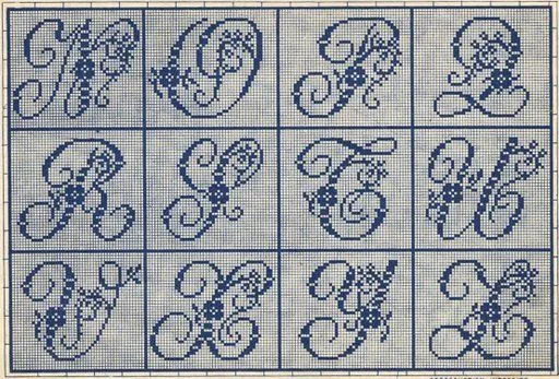 Bordado Passo a Passo: Monogramas para bordar Bordado Passo a Passo: Monogramas para bordar