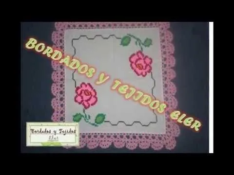 BORDADO EN PUNTO DE CRUZ - YouTube