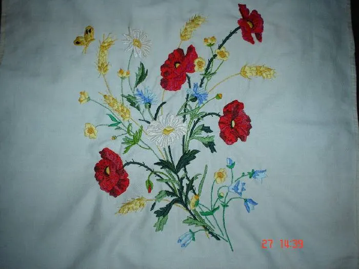 Como bordar una flor a mano - Imagui