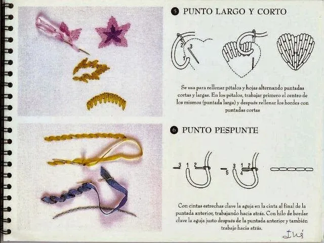 Bordados con Paciencia.: Puntadas Básicas de Bordado. Bordados con Paciencia.: Puntadas Básicas de Bordado.