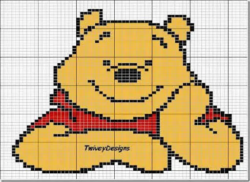 Como bordar un Winnie Pooh - Imagui