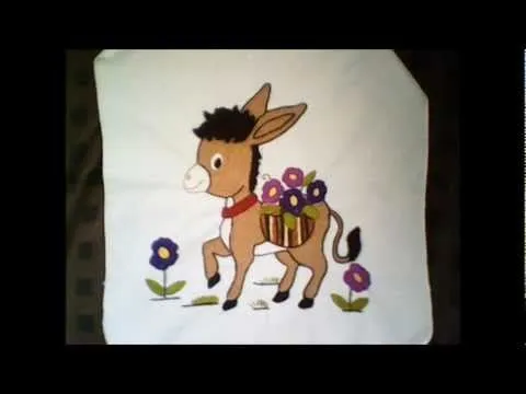 bordados de servilletas - YouTube
