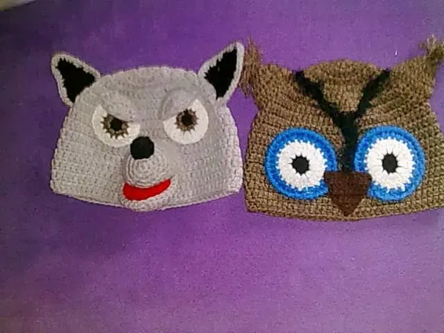 Bordando y tricotando para ti : Gorro Crochet Animales del Bosque ... Bordando y tricotando para ti : Gorro Crochet Animales del Bosque ...