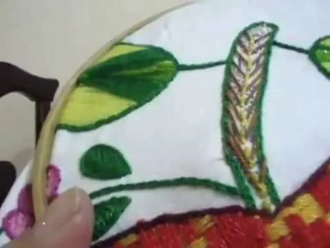 Como Bordar Puntada Fantasia Tallo Manzana ♥ - YouTube Como Bordar Puntada Fantasia Tallo Manzana ♥ - YouTube