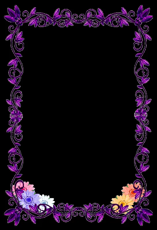 borde completo morado | Super bordes y marcos | Pinterest | Niños ...