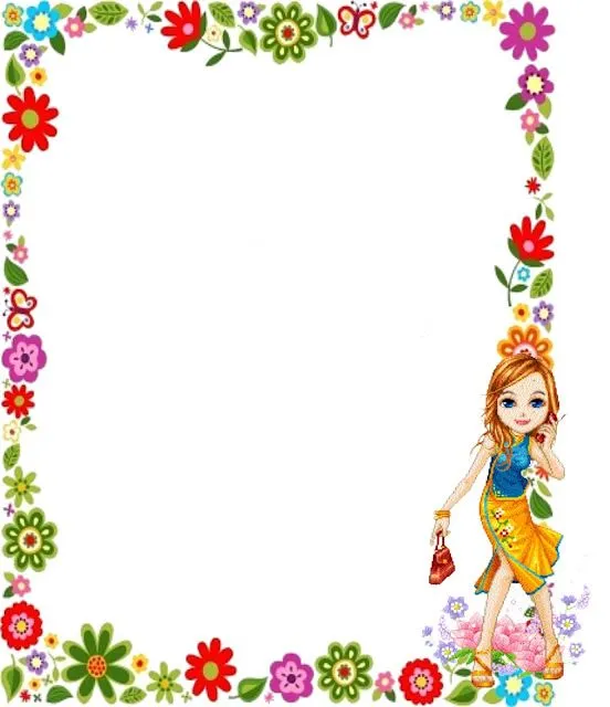 Borde pagina flores word - Imagui