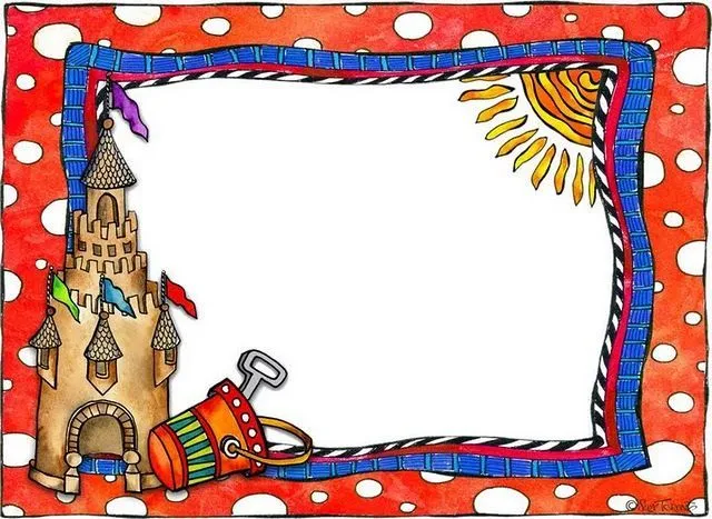 borde verano | Borders, Clip Art, Fonts &amp; More | Pinterest