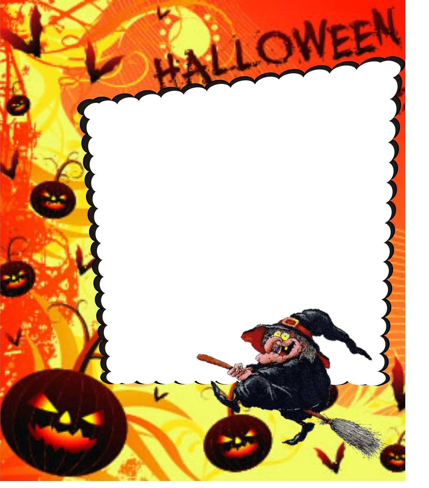 BORDERS FOR KID: DISEÑO GRAFICO CARATULA HALLOWEEN
