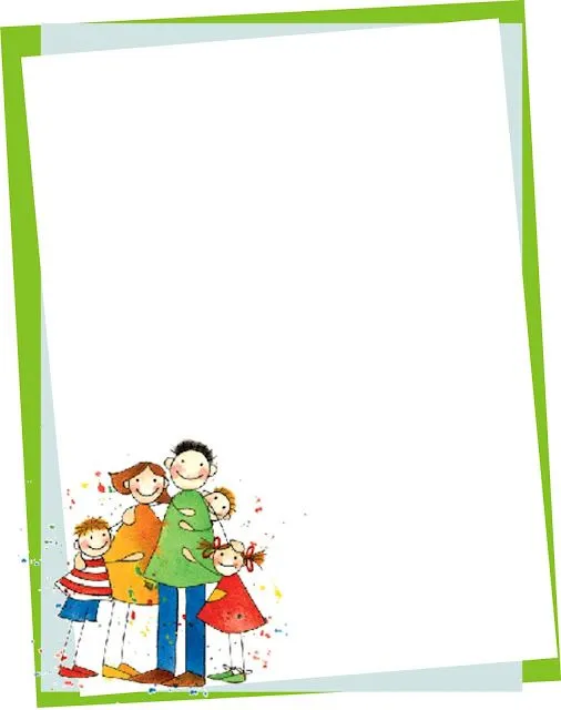 BORDERS FOR KID: DISEÑO GRAFICO CARATULAS DIA DE LA FAMILIA