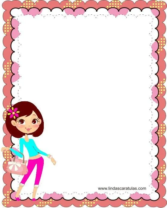 BORDERS FOR KID: DISEÑO GRAFICO CARATULAS PARA NIÑAS | Marcos ...
