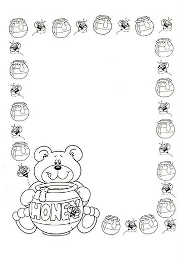 Fichas Infantiles: Bordes infantiles de animales