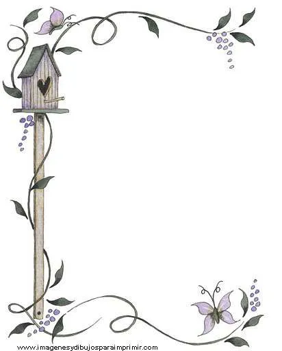 Bordes para decorar hojas-Imagenes y dibujos para imprimir Bordes para decorar hojas-Imagenes y dibujos para imprimir