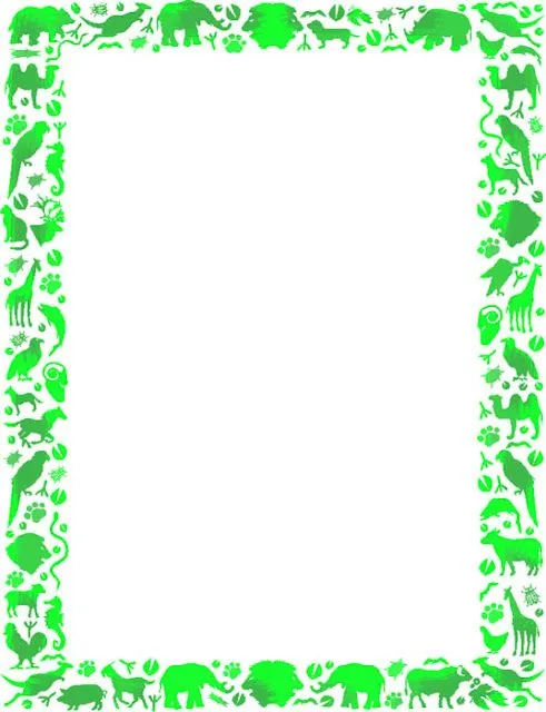 Bordes Decorativos: Bordes decorativos de animales para imprimir Bordes Decorativos: Bordes decorativos de animales para imprimir